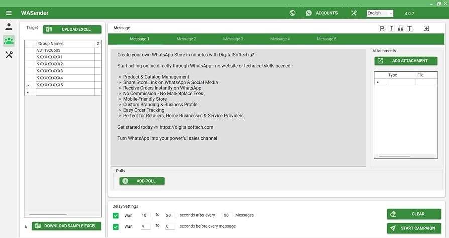 wa sender
whatsapp bulk sms sender
whatsapp bulk sender
whatsapp marketing software
bulk whatsapp sender software