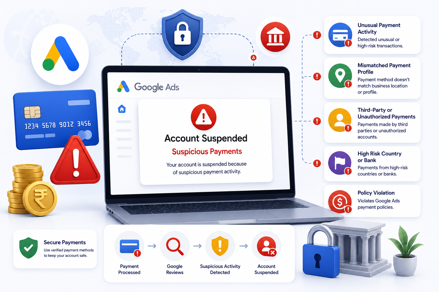 Google Ads Suspicious Payments Suspension